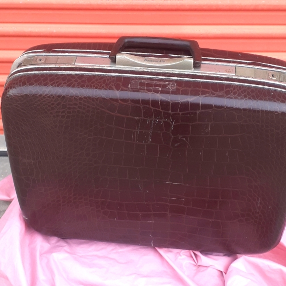 💼🧳 Vintage Samsonite Alligator Luggage Overnight Suit Case BAG SuitCase MCM